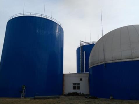 biogas assembled tank