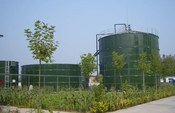 biogas plant storage tank