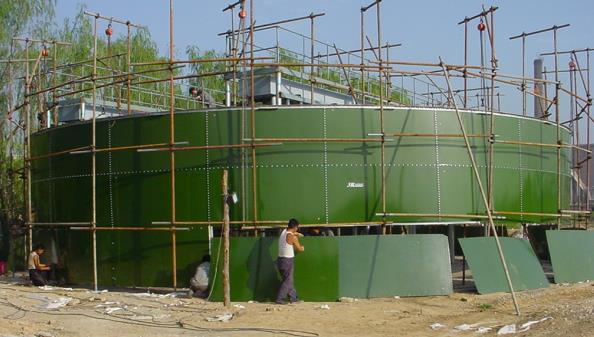 bolted steel tank construction