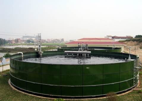 wastewater treatment storage tank