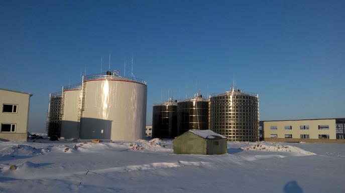 Biogas enamel assembled tank